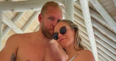 Chloe Madeley showcases blossoming baby bump in gushing tribute to James Haskell - www.ok.co.uk - Britain - Maldives