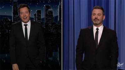 Jimmy Fallon Jimmy Kimmel Hilariously Swap Shows For April Fool’s Day — Watch - hollywoodlife.com - New York - Hollywood