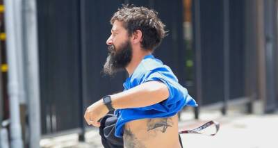 Shia LaBeouf Shows Off His Tattoos While Stepping Out for Lunch - www.justjared.com - city Pasadena