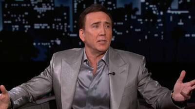 Jimmy Kimmel Live - Nicolas Cage - Nicolas Cage Makes First Late-Night Talk Show Appearance in 14 Years - etonline.com - Las Vegas - Bahamas - city Nassau
