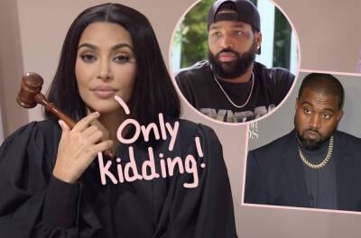 Kim Kardashian Reveals Kanye West & Tristan Thompson Jokes That Were Cut Last-Minute From SNL! - perezhilton.com