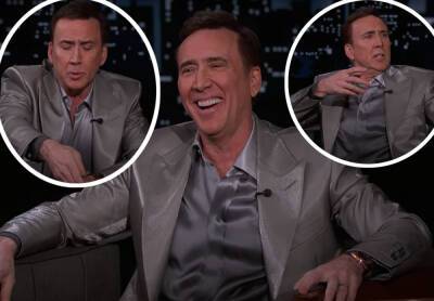 Nicolas Cage - Nicolas Cage Tells BATS**T Stories In First Late Night Talk Show Appearance In 14 Years! - perezhilton.com - Las Vegas - Bahamas - county Storey