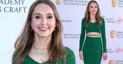 Rose Ayling-Ellis wears green dress with cut out detail - www.msn.com - Britain