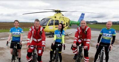 Perth helicopter paramedics turn to pedal power for Etape charity fundraiser - www.dailyrecord.co.uk - Scotland - county Highland