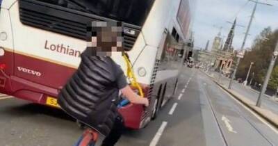 Dangerous TikTok challenge shows Scots BMX youth dodge buses - www.dailyrecord.co.uk - Britain - Scotland