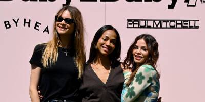 Zoe Saldana & Jenna Dewan Hand Out Special Gifts To Moms in LA During Baby2Baby's Event - www.justjared.com - Los Angeles