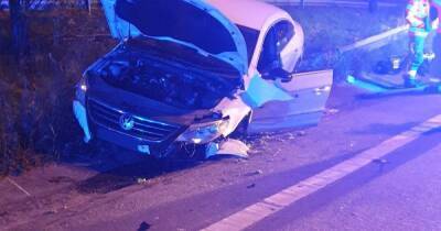 Motorist more than four times over the limit arrested after crash - www.manchestereveningnews.co.uk