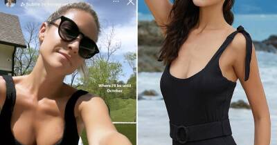 Sunbathe Like Kristin Cavallari in This $28 Belted One-Piece Swimsuit - www.usmagazine.com