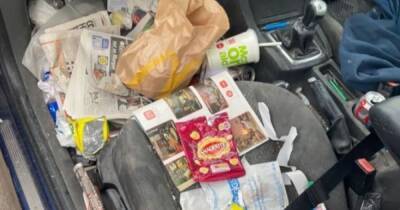 Inside UK’s messiest car covered with empty McDonald’s, Greggs and Fosters cans - dailyrecord.co.uk - Britain - Scotland - Birmingham - county Kent