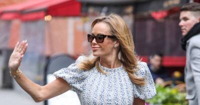 Amanda Holden and Holly Willoughby match as they arrive at work in same cream maxi dress - www.ok.co.uk - Britain - London