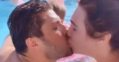 Heavily pregnant Lauren Goodger wears pink swimsuit as she kisses Charles Drury in pool - www.ok.co.uk - county Kent
