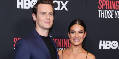 Lea Michele Was In Love With Jonathan Groff Before He Came Out - www.justjared.com - county Love