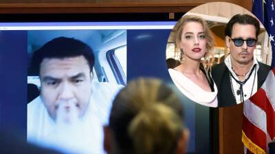 Witness Vapes on Camera While Giving Testimony During Johnny Depp and Amber Heard's Defamation Trial - www.etonline.com