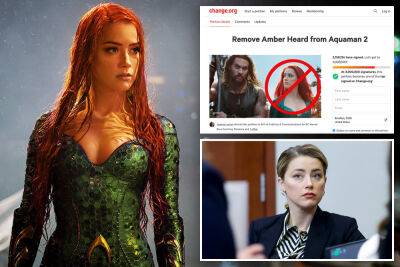 Petition for Amber Heard to be dropped from ‘Aquaman 2’ passes 2M signatures - nypost.com