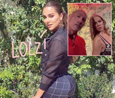 Khloé Kardashian Reacts After Dwayne 'The Rock' Johnson Hilariously Compares Their Wax Figures Butts! - perezhilton.com - Las Vegas