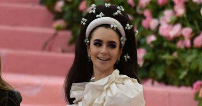 Lily Collins's wedding hair was off her face to show her 'joy' - www.msn.com