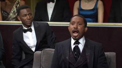 How 'Saturday Night Live' Addressed the Oscars Slap Controversy in 1st New Episode Since the Incident - www.etonline.com - county Johnson - Austin, county Johnson