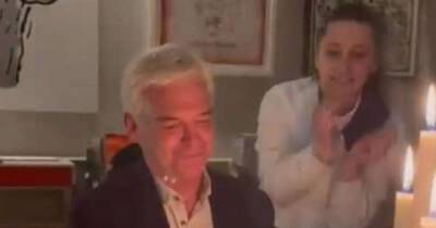 Phillip Schofield's 60th birthday party with ex wife and Ant and Dec - www.msn.com