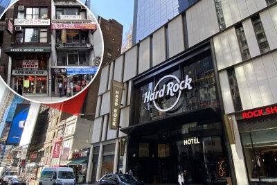 Frank Sinatra - Eric Clapton - John Lennon - Jimi Hendrix - Lady Gaga - Jimmy Buffett - Times Square Hard Rock Hotel is a slap in the face to NYC - nypost.com - New York - city Midtown