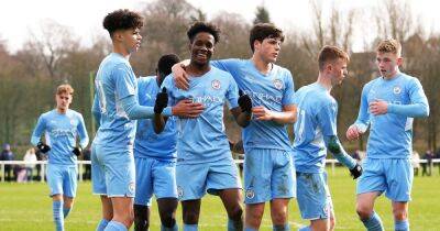Liam Delap - Williams - Cole Palmer - Manchester City U18s thrash Newcastle 13-0 to celebrate winning title - manchestereveningnews.co.uk - Manchester - county Southampton - county Forest