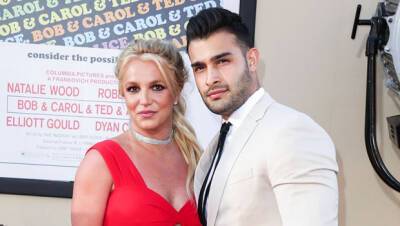 Britney Spears Snuggles Up To Sam Asghari Dog Sawyer On ‘Magical’ Vacation: Watch - hollywoodlife.com