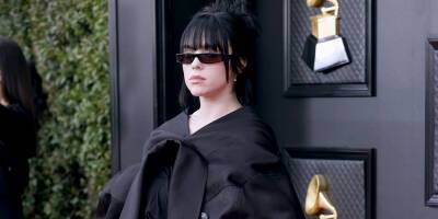 Nominee Billie Eilish Arrives in an All-Black Ensemble for the 2022 Grammys - www.justjared.com - Los Angeles - Las Vegas
