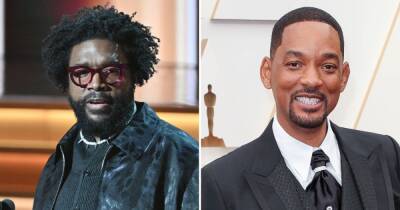 Questlove Jokes About Will Smith Slap While Presenting at 2022 Grammys: ‘Stay 500 Feet Away’ From Me - www.usmagazine.com - Pennsylvania - city Harlem