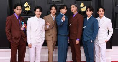 BTS ‘Collaborates’ With Olivia Rodrigo at Grammys 2022 Minutes After Saying They Want to Work With Her - www.usmagazine.com - Las Vegas - South Korea