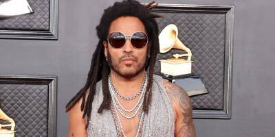 Lenny Kravitz Wears A Chainmail Top To Grammys 2022 - www.justjared.com - Las Vegas