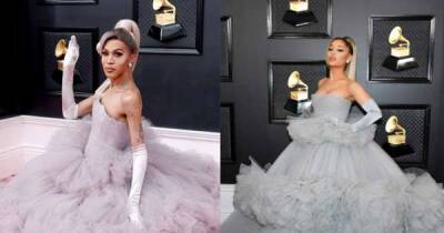 RuPaul’s Drag Race star Trinity K Bonet recreates Ariana Grande’s iconic red carpet look at Grammys - www.msn.com - Las Vegas - state Nevada - Indiana