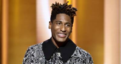 Jon Batiste Pays Tribute to Fellow Nominees While Accepting Album of Year at Grammys 2022 - www.justjared.com - USA - Las Vegas