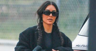 Kim Kardashian Wears Her Hair in Braided Pigtails to Son Saint's Soccer Game - www.justjared.com - Los Angeles - Chicago