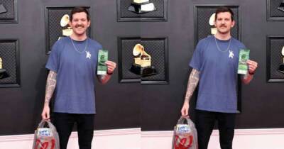 Dillon Francis brings Walgreens bag of snacks to Grammys red carpet - www.msn.com - Las Vegas - state Nevada - Indiana