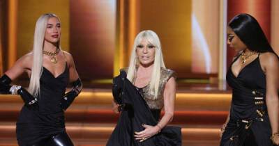 Megan Thee Stallion, Dua Lipa get Donatella Versace on Grammys stage to recreate iconic moment - www.msn.com - Houston