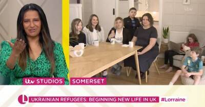 Lorraine Kelly - Lorraine - Good Morning Britain's Ranvir fights back tears at Ukrainian family's heart-wrenching story - ok.co.uk - Britain - Ukraine - Russia - county Somerset