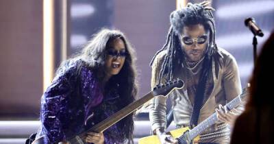 H.E.R. 'at a loss of words' performing with Lenny Kravitz at the Grammys - www.msn.com