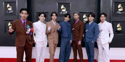BTS Steps Down the 2022 Grammy Awards Red Carpet in Buttery Fits - www.msn.com - Ireland