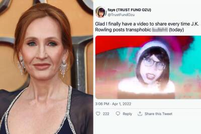 Twitter removes trans activist’s video with J.K. Rowling ‘death threat’ - nypost.com