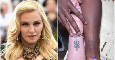 Madonna gets matching ‘tree of life’ tattoo with teenage son David - www.msn.com