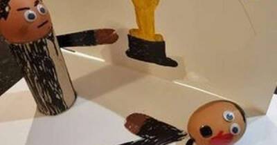 Nine year old's recreation of Will Smith's Oscars slap for school Easter Egg competition - www.msn.com