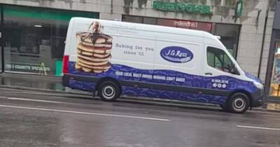 'He's on a roll' Driverless Scots bakery van rolls down bus lane and crashes into sign - www.dailyrecord.co.uk - Scotland