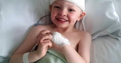 Boy, 6, given 5 per cent chance of surviving brain cancer taking life day-by-day after operation - www.dailyrecord.co.uk - Manchester