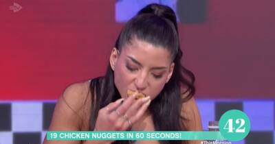 This Morning fans furious as woman eats 20 chicken nuggets in 60 seconds live on air - www.dailyrecord.co.uk
