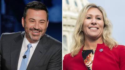 Jimmy Kimmel Mocks Marjorie Taylor Greene for Reporting His Slap Joke to Capitol Police - variety.com - USA - county Collin - Smith - county Brown - county Will