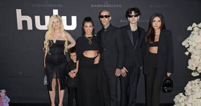 Kourtney Kardashian is one goth stepmum in family pic with Travis' matching kids - www.ok.co.uk - Los Angeles - Las Vegas - Alabama