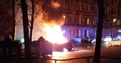 Stolen car set on fire and dumped in Scots street - www.dailyrecord.co.uk - Scotland