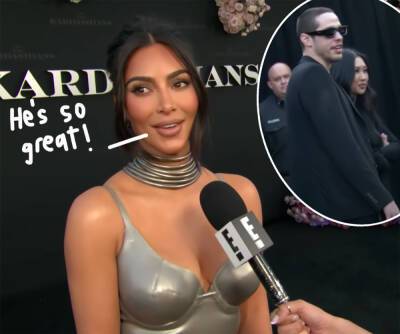 Pete Davidson - Kim Kardashian - El Lay - Pete Davidson Backs Kim Kardashian At Hulu Premiere, But They Didn't Walk The Carpet Together -- Here's Why! - perezhilton.com