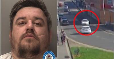 Terrifying moment hit-and-run killer crashes BMW before crushing newborn baby and fleeing the scene - www.manchestereveningnews.co.uk