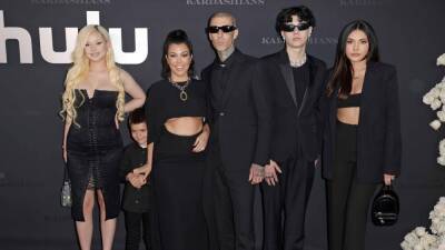 Kourtney Kardashian, Travis Barker and Their Kids Pose as a Family Following Las Vegas Wedding Ceremony - www.etonline.com - Los Angeles - Las Vegas - Alabama