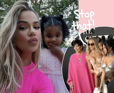 Khloe Kardashian - True Thompson - Khloé Kardashian BLASTS Mom Shamers Who Criticize Her 'Ridiculous' Red Carpet Walk With Daughter True Thompson! - perezhilton.com